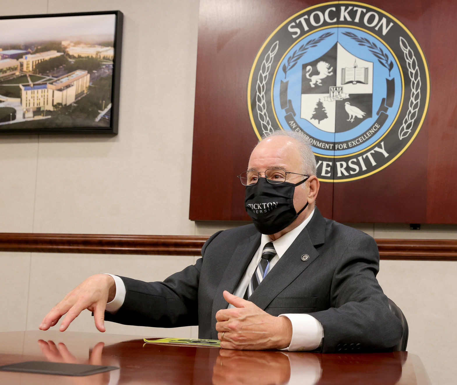 Stockton University President Harvey Kesselman